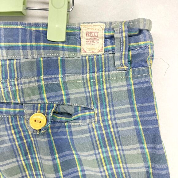 Levi's Vintage Chino Shorts Flannel Pattern 1207 Men Size‎ 16 - Picture 8 of 10
